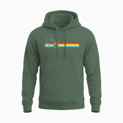 Scorpion Retro Unisex Hoodie - Military Green