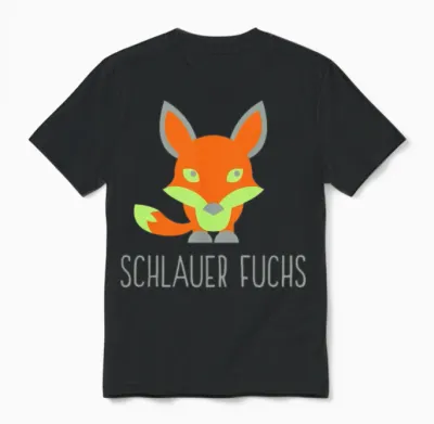 A Cunning Fox Unisex T-Shirt - Black