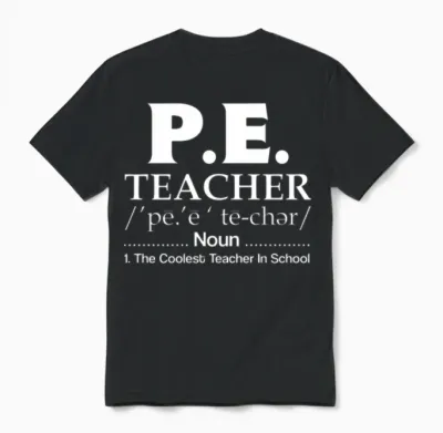 Physical Education Teacher Coolest School Unisex T-Shirt - Black