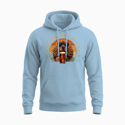 Cocker Spaniel Dad Dog Funny Father's Day Dog Man Unisex Hoodie - Light Blue