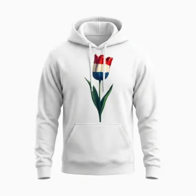 Koningsdag Niederlande 2025 Krone Lustiger Königstag Amsterdam Unisex Hoodie - White