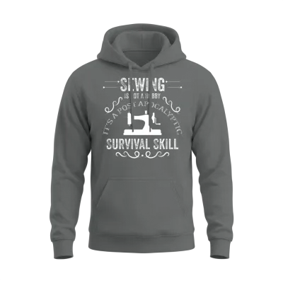 Funny Sewing Quote Sewing Is Not a Hobby Unisex Hoodie - Graphite Heather