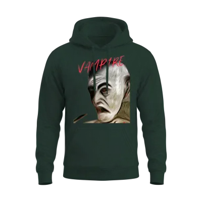 Vintage Vampire, Retro Monsters Series Unisex Hoodie - Forest
