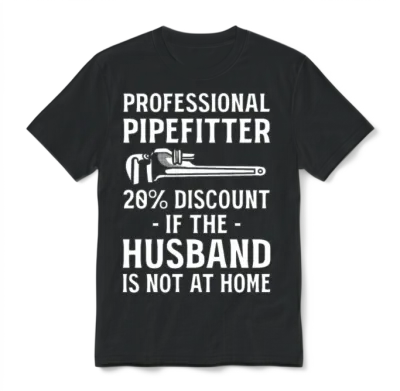 Funny Pipefitter Pipefitter Unisex T-Shirt - Black
