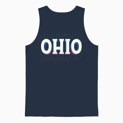 Retro - Ohio City Unisex Tank Top - Navy