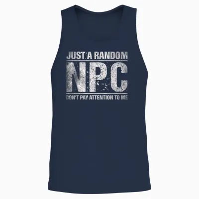 Just a Random Npc Rollenspiel Larping Unisex Tank Top - Navy