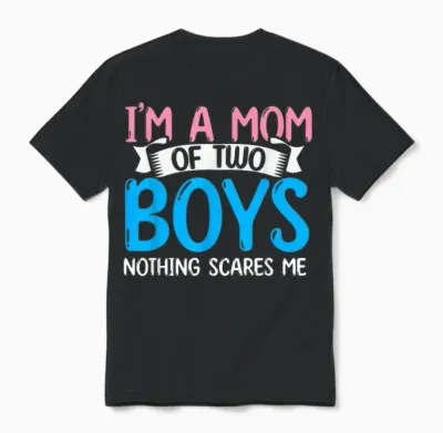 Mutter Familien Mama Sohn Junge Muttertag Lustiges Mama Unisex T-Shirt - Black
