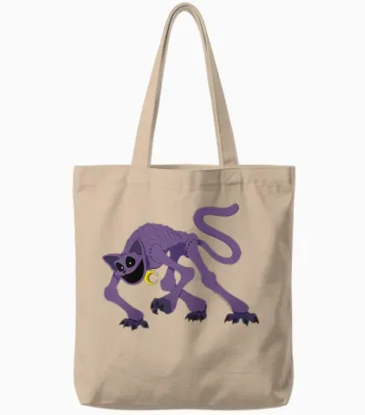 Kids Poppy Playtime Co Catnap Children's Toy Tote Bags - Natural
