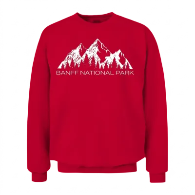 Banff National Park Canada Banff Canadian Souvenir Unisex Sweatshirt - Red