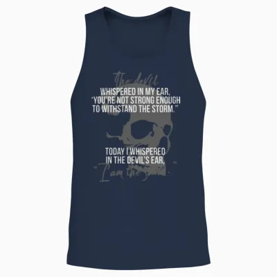 I Am the Storm Unisex Tank Top - Navy