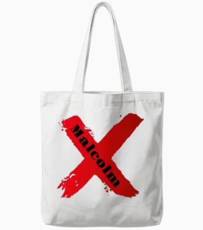 Malcolm X Tote Bags - White