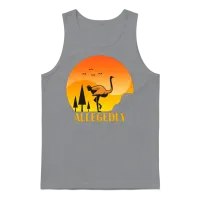 Allegedly Funny Ostrich Unisex Tank Top - Sport Grey – 1