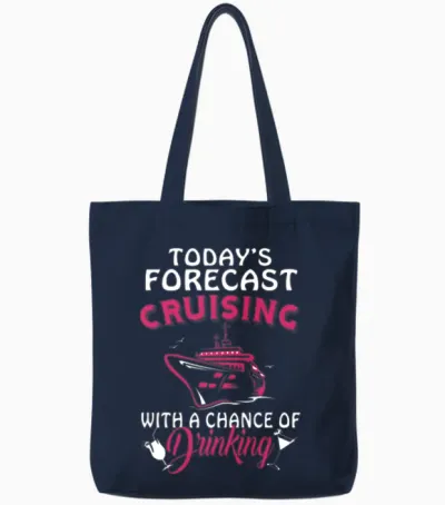 Today's Forecast Cruising Tote Bags - Navy
