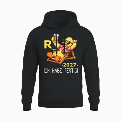 Rente 2027 Legendäre Rente Ente Ich Habe Fertig Rentner Bier Unisex Hoodie - Black