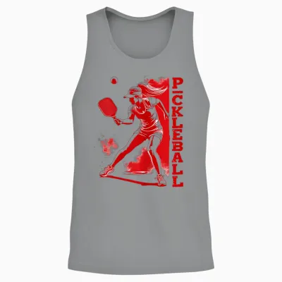 Pickleball - Women's Pickleball T-Shirt Outfit Unisex Tank Top - Sport Grey