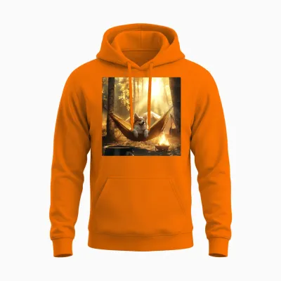 Dog Unisex Hoodie - Safety Orange
