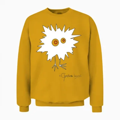 Woolly Beastie Flashed © Chyropterum Innoxius Unisex Sweatshirt - Gold