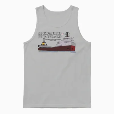 Ss Edmund Fitzgerald Unisex Tank Top - Ash