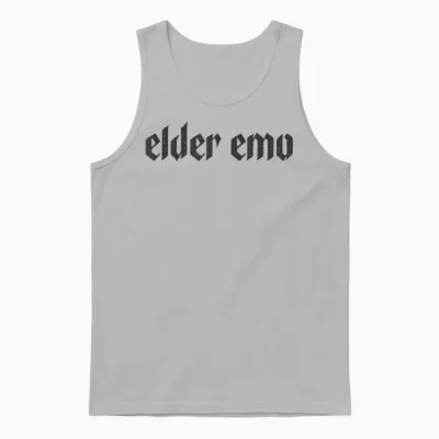 Elder Emo. Für Alte Fans Von Emo-Musik. Gothic-Alternativszene Unisex Tank Top - Ash