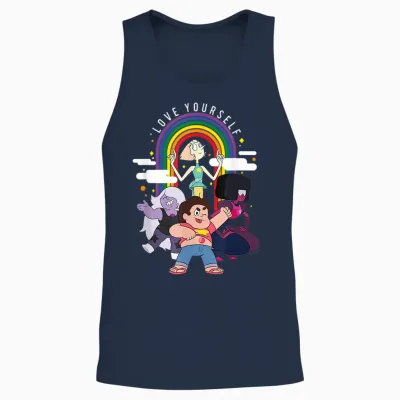 Steven Universe Pride Group Shot Love Yourself Unisex Tank Top - Navy