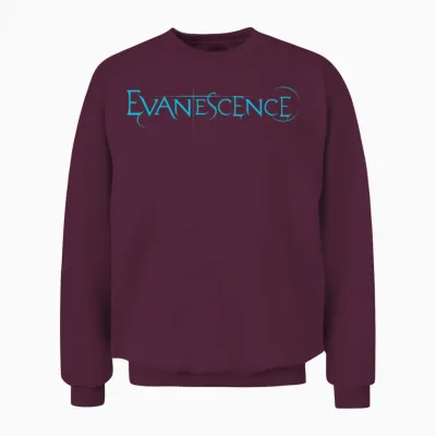 Evanescence Blue Logo Unisex Sweatshirt - Maroon