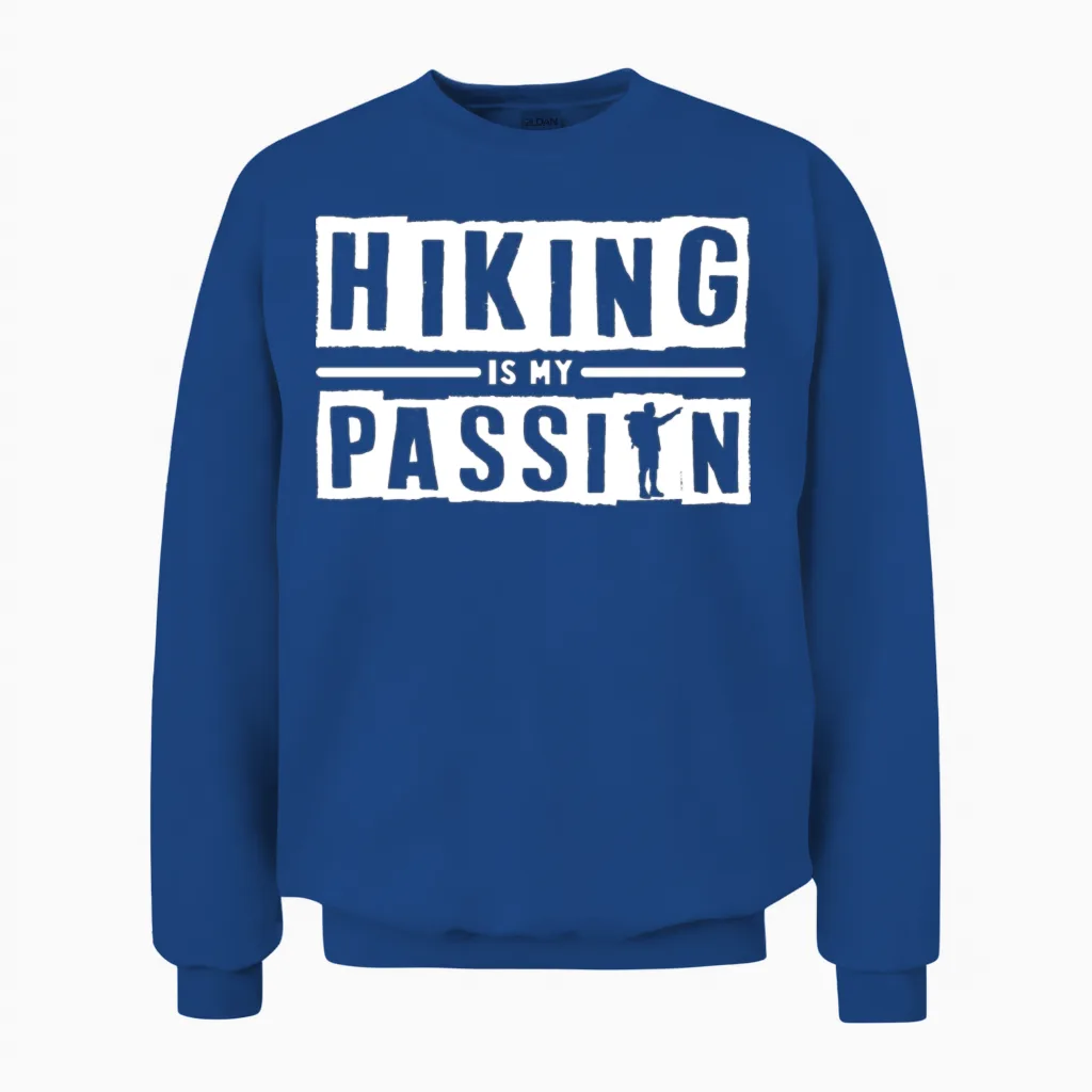 Hiking & Outdoors Gift Unisex Sweatshirt in Royal