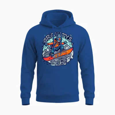 Snowboarding: Gravity's Bff Unisex Hoodie - Royal