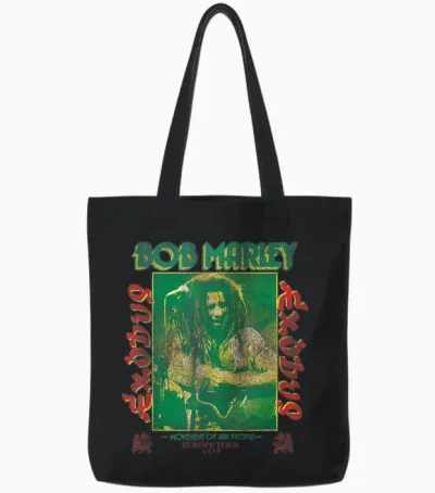 Bob Marley Exodus Movement of Jah People Gitarre Schwarz Tote Bags - Black