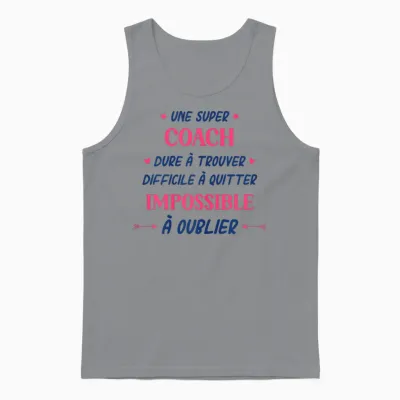 Women's Sports Coach Coach Super Coach Unisex Tank Top - Sport Grey