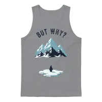 Nihilist Penguin but Why | Funny Existential Meme Unisex Tank Top - Sport Grey – 1