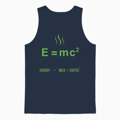 Life Equation Unisex Tank Top - Navy