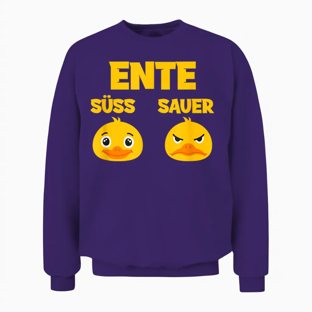Ente Süß - Sauer Lustig Witzig Koch Landwirt Unisex Sweatshirt in Purple