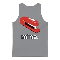 The Office Space Stapler - Mine Unisex Tank Top - Sport Grey – 1