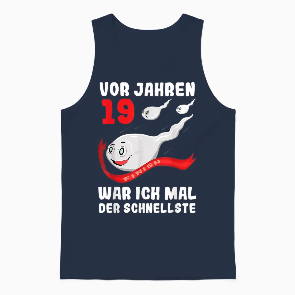 Vor 19 Jahren Junge Mädchen Geschenk 19. Geburtstag Unisex Tank Top in Navy