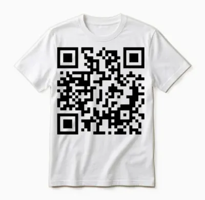 Qr Code F1 Unisex T-Shirt - White