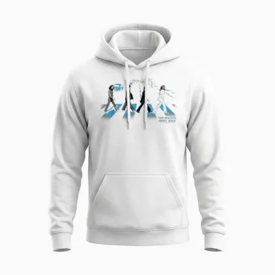 The Beatles - Abbey Road Street Blues Unisex Hoodie - White
