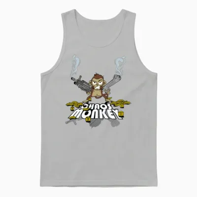 Chaos Monkey Unisex Tank Top - Ash