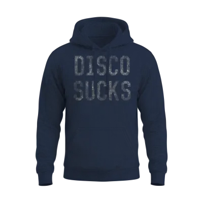 Retro Disco Sucks Unisex Hoodie - Navy