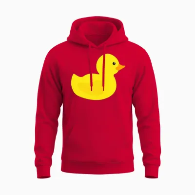 Rubber Duck Unisex Hoodie - Red