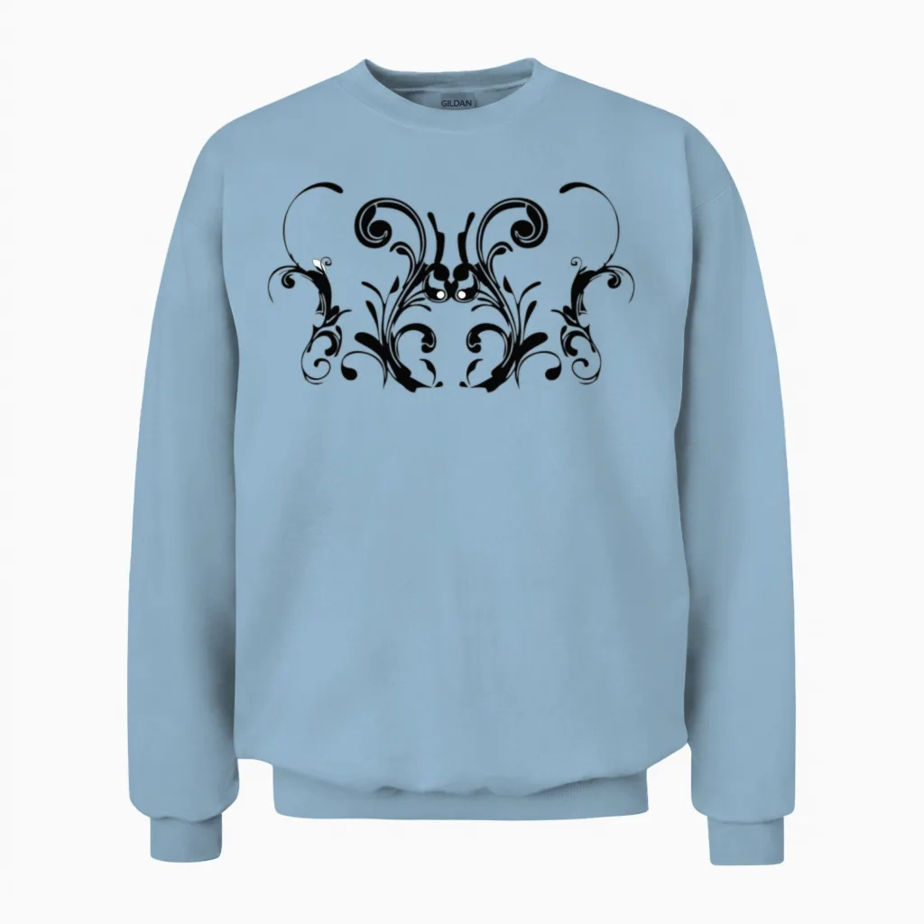 Custom Unisex Sweatshirt in Light Blue