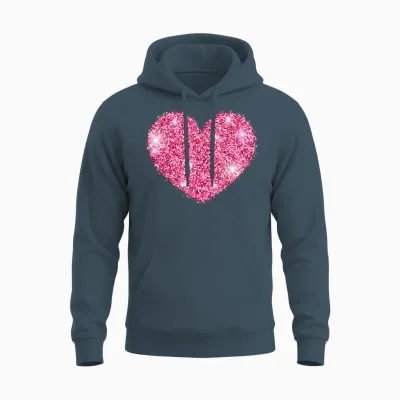 Red Heart Valentine's Day Costume Love for Men and Women Unisex Hoodie - Dark Heather