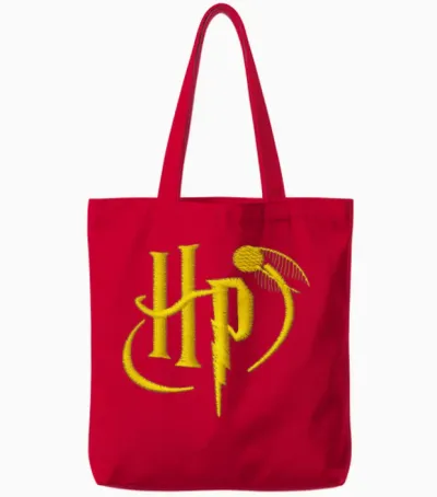 Harry Potter Small Logo Embroidery Tote Bags - Red