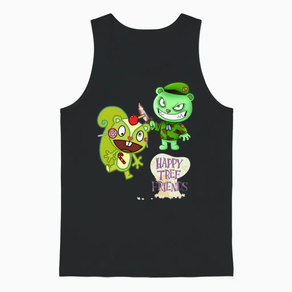 Happy Tree Friends Unisex Tank Top in Black