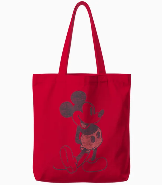 Disney Mickey & Friends Mickey Mouse Vintage Portrait Tote Bags - Red