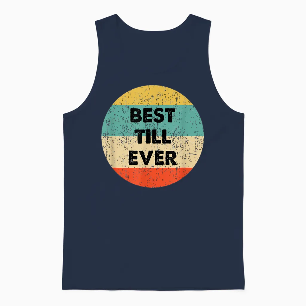 Till Vorname T-Shirt - Herren - Schwarz - S - Kurzarm - Klassisch - Crew Neck - Personalisierte T-Shirts Unisex Tank Top in Navy