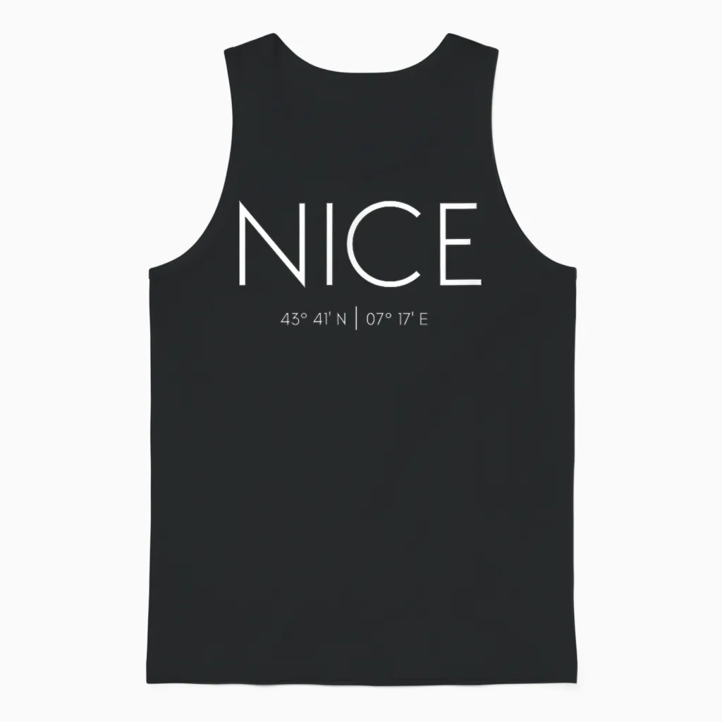 Nice, France, Alpes-Côte D'azur, French Riviera, Europe T-Shirt, Black, S Unisex Tank Top in Black