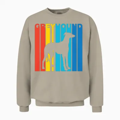 Retro Greyhound Unisex Sweatshirt - Sand