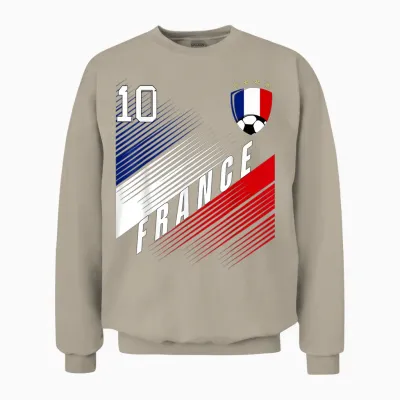 Drapeau De La France Pour Les Amateurs De Fierté Unisex Sweatshirt - Sand
