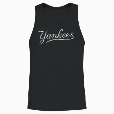 Vintage Yankee Name Personalized Unisex Tank Top - Black