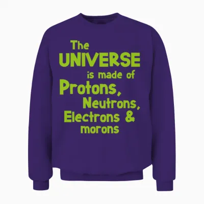 Science Quote Morons Student Gift Unisex Sweatshirt - Purple
